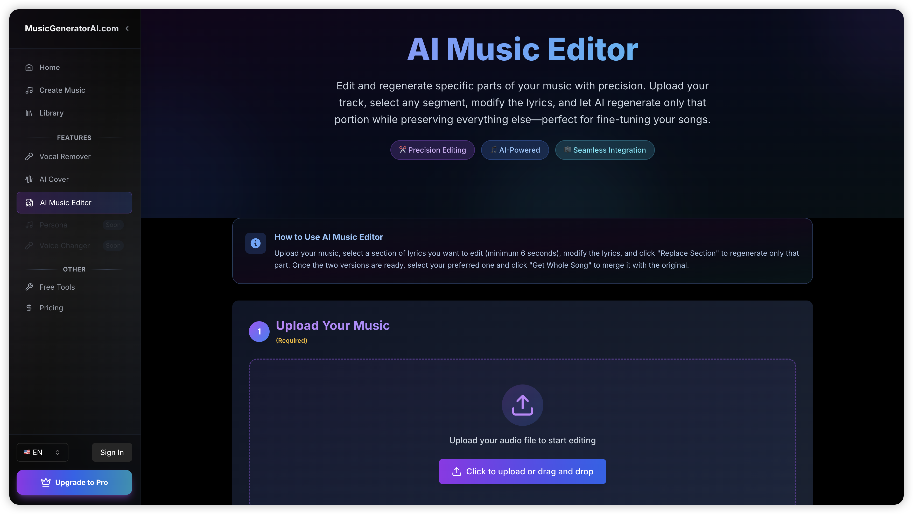 AI Music Editor