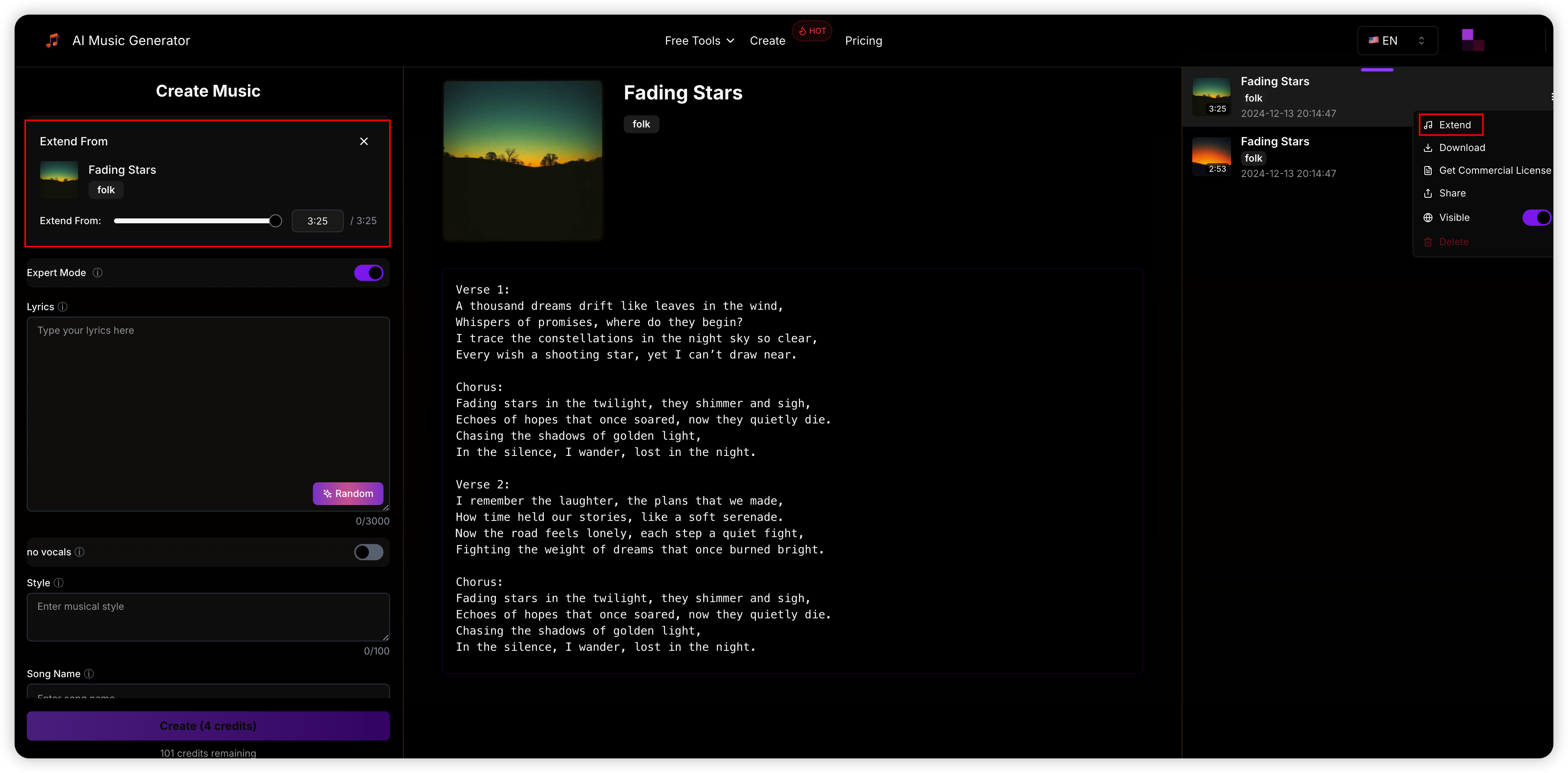 Music Extension